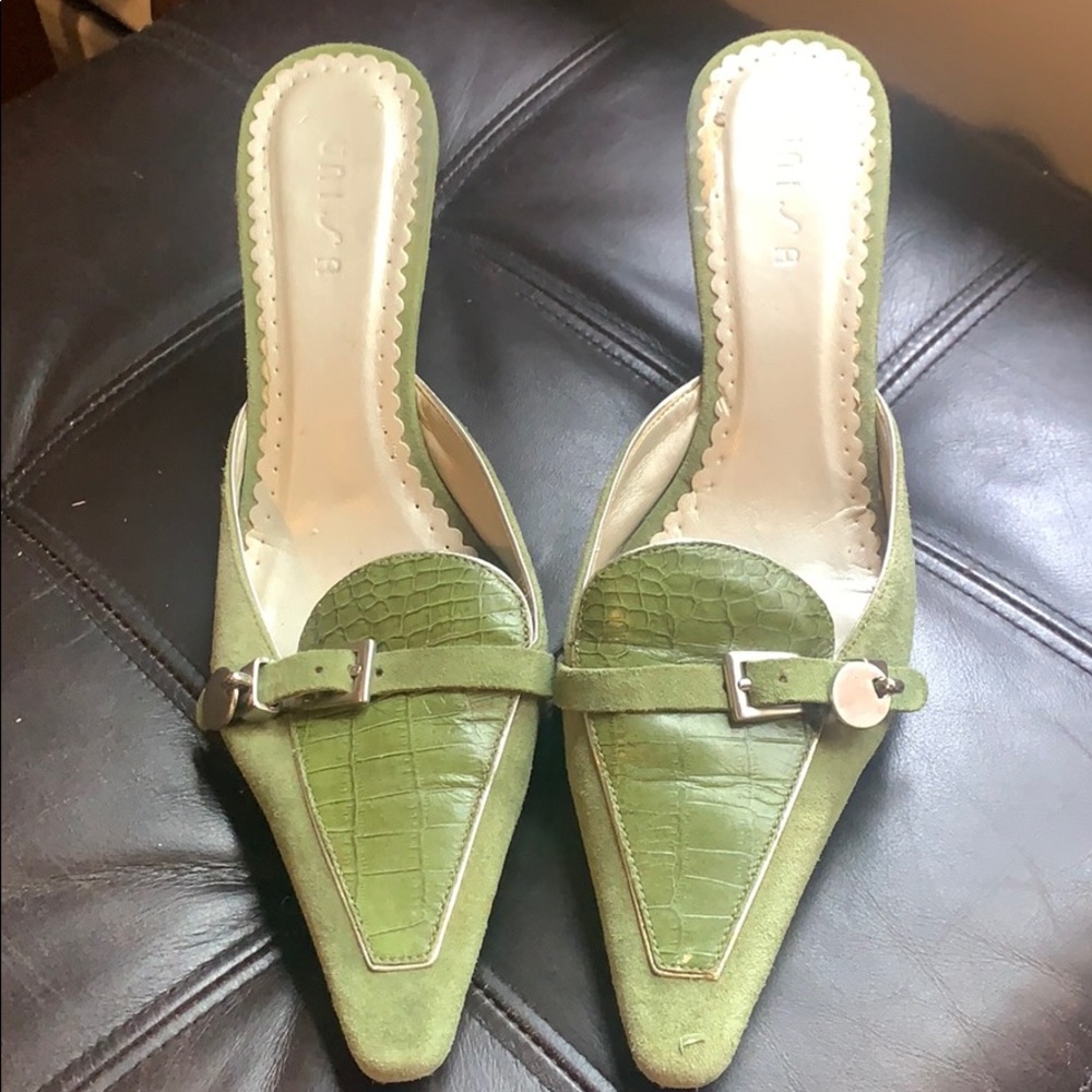 Unique - Unisa Green Pointed Heels